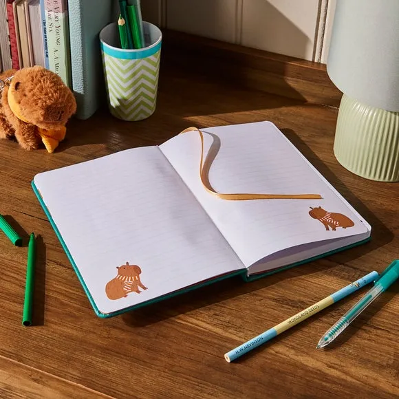 A5 Notebook with Capybara Design - Multicolor