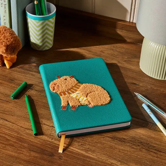 A5 Notebook with Capybara Design - Multicolor
