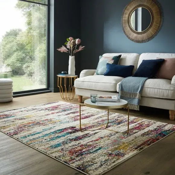 Abstract Area Rug - Multicoloured image