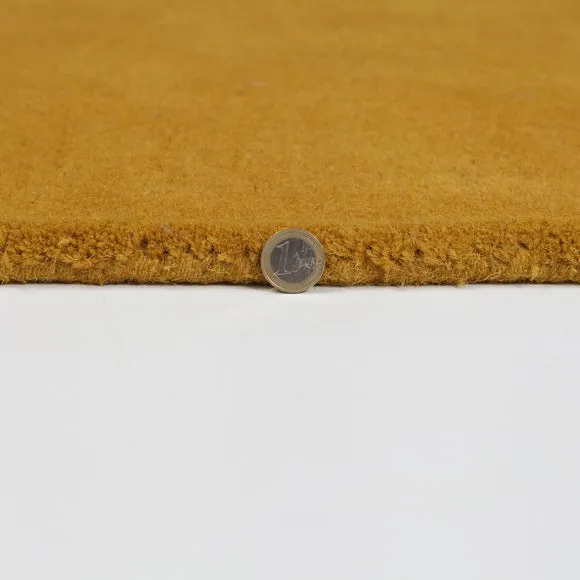 Abstract Collage Rug - Ochre, Wool