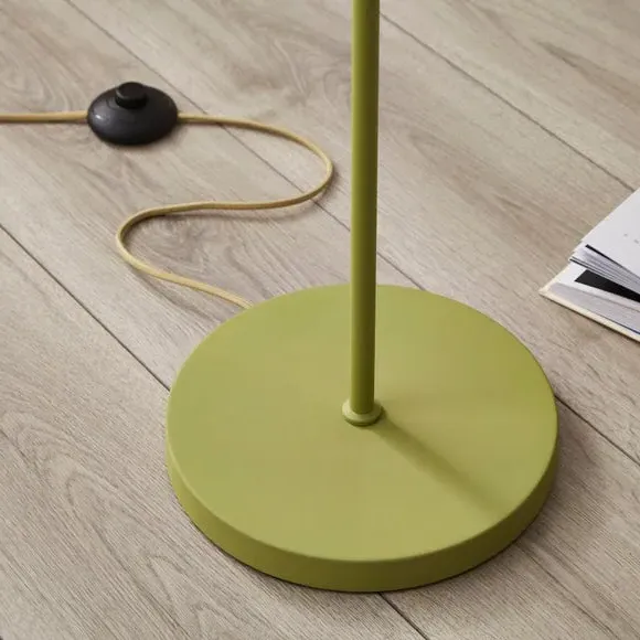 Abstract Floor Lamp Base - Green, Metal