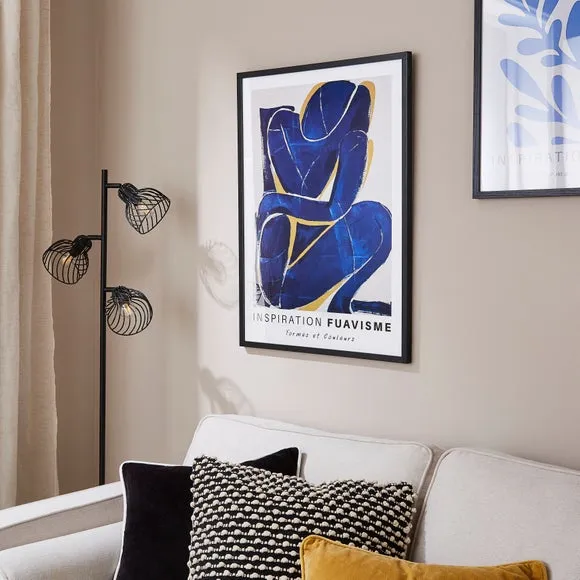Abstract Framed Print - Blue image