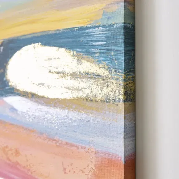 Abstract Landscape Canvas - Multicolor