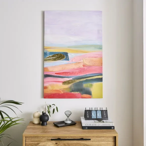 Abstract Landscape Canvas - Multicolor image
