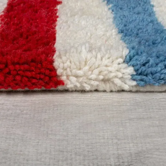 Abstract Patchwork Rug - Multicoloured, Wool