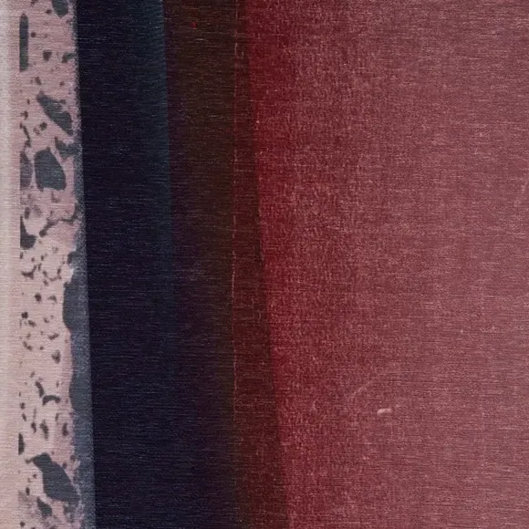 Abstract Rose Rug - Crimson, Flatweave
