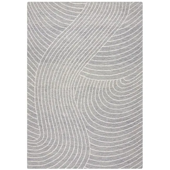 Abstract Rug Hand-Tufted - Blue, Wool
