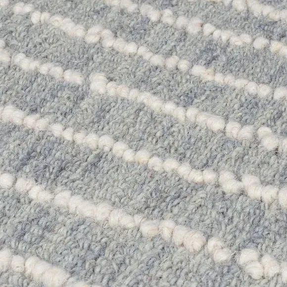 Abstract Rug Hand-Tufted - Blue, Wool