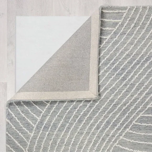 Abstract Rug Hand-Tufted - Blue, Wool