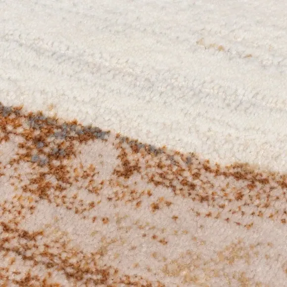 Abstract Rug with Shine Effect - Gold