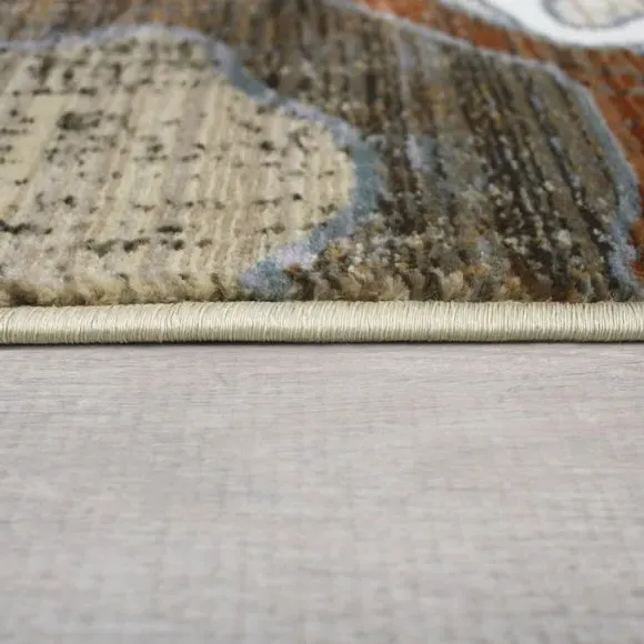 Abstract Rug with Stain Resistance - Multicoloured