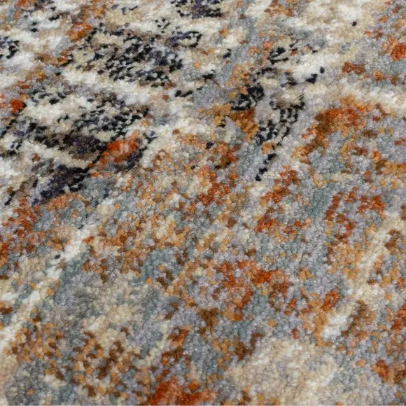 Abstract Rug with Stain Resistance - Natural