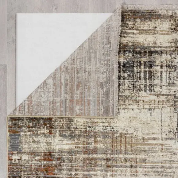 Abstract Rug with Stain Resistance - Natural