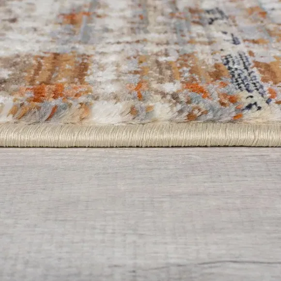 Abstract Rug with Stain Resistance - Natural
