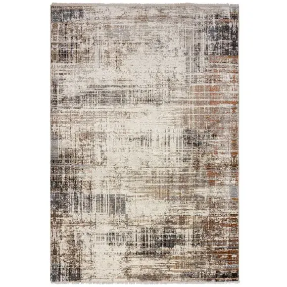 Abstract Rug with Stain Resistance - Natural