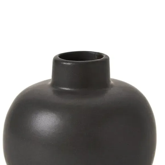 Abstract Vase - Black, Ceramic