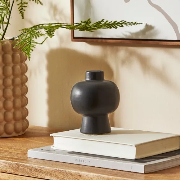 Abstract Vase - Black, Ceramic image