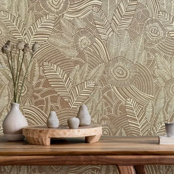 Abstract Wallpaper with Texture - Brown image