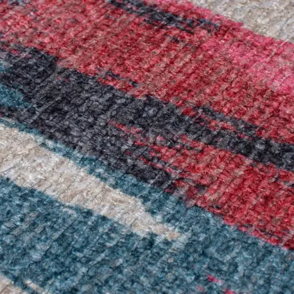 Abstract Washable Rug - Multicoloured