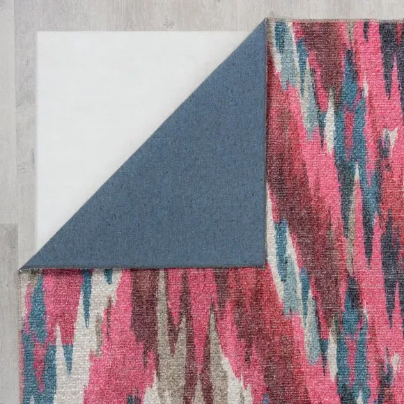 Abstract Washable Rug - Multicoloured