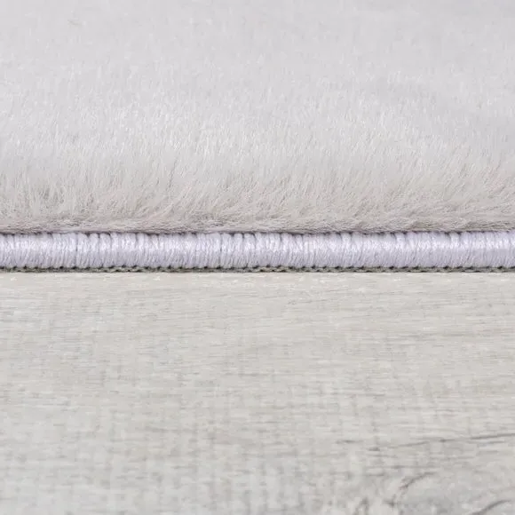 Abstract Wave Rug with High-Low Pile - Grey
