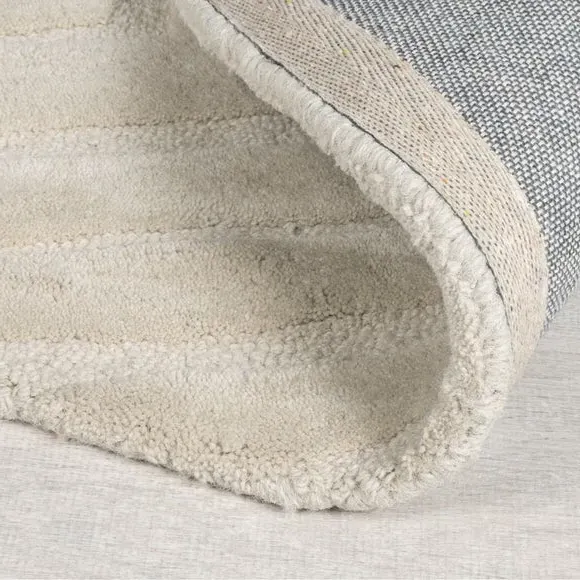Abstract Wool Runner - Natural, Wool