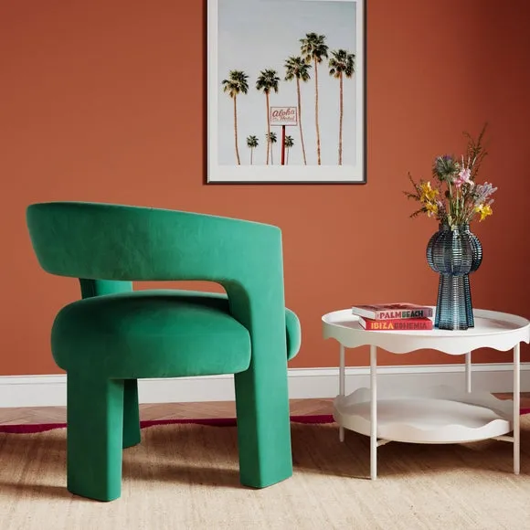 Accent Chair - Racing Green, Velvet