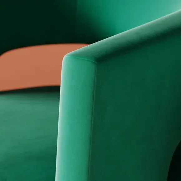 Accent Chair - Racing Green, Velvet