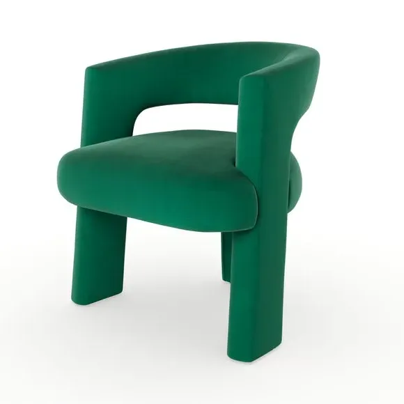 Accent Chair - Racing Green, Velvet