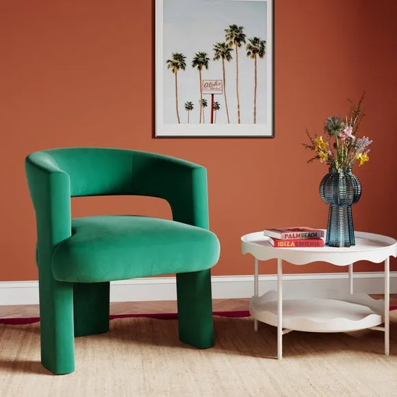 Accent Chair - Racing Green, Velvet image