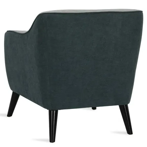 Accent Chair with Curved Arms - Grey, Chenille