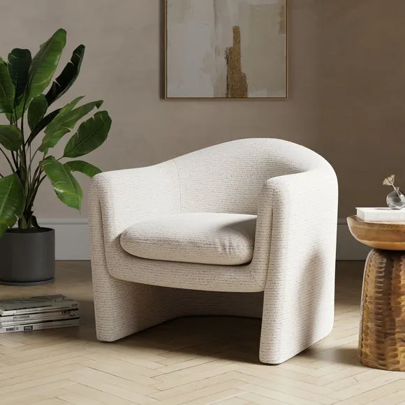 Accent Chair with Foam Seat - Ivory, Boucle image
