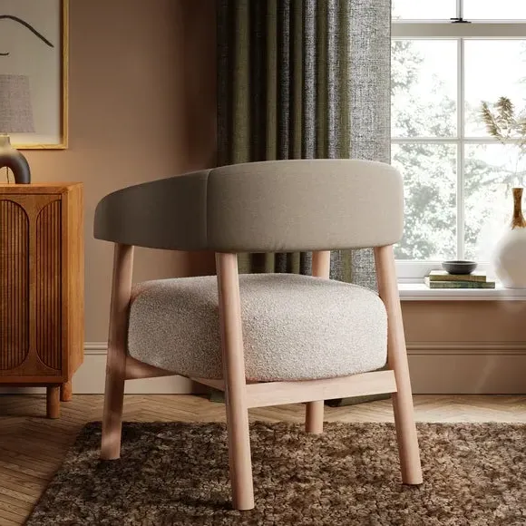Accent Chair with Foam Seat - Mole, Boucle