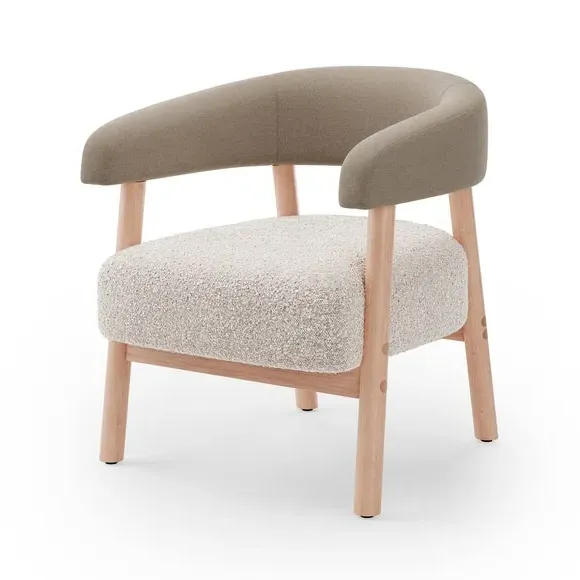 Accent Chair with Foam Seat - Mole, Boucle