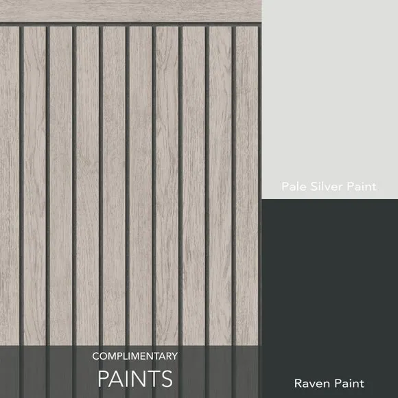 Acoustic Panel Wall Mural - Grey, Non-Woven Paper
