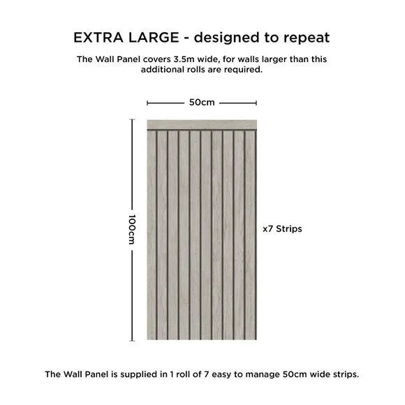 Acoustic Panel Wall Mural - Grey, Non-Woven Paper