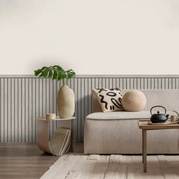 Acoustic Panel Wall Mural - Grey, Non-Woven Paper image