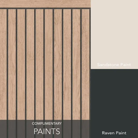 Acoustic Panel Wall Mural - Natural, Non-Woven Paper