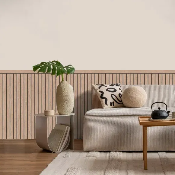Acoustic Panel Wall Mural - Natural, Non-Woven Paper
