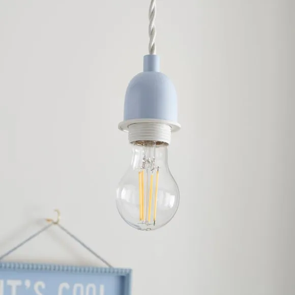 Adjustable Ceiling Light Cable - Blue, Steel