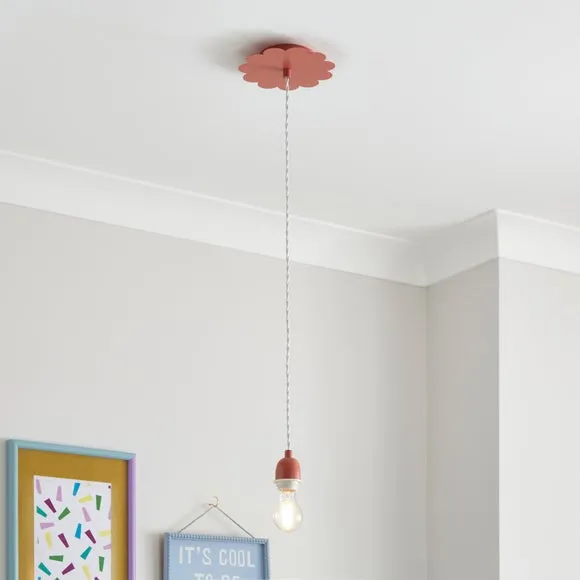 Adjustable Ceiling Light Cable - Clay, Steel