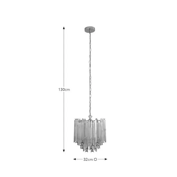 Adjustable Chandelier with Staggered Design - Green