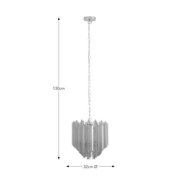 Adjustable Chandelier with Staggered Design - Orange
