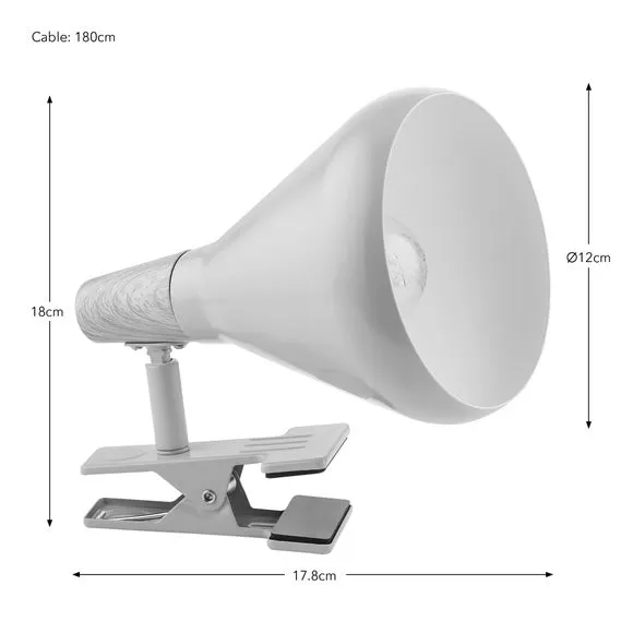 Adjustable Clip-On Task Lamp - Blue