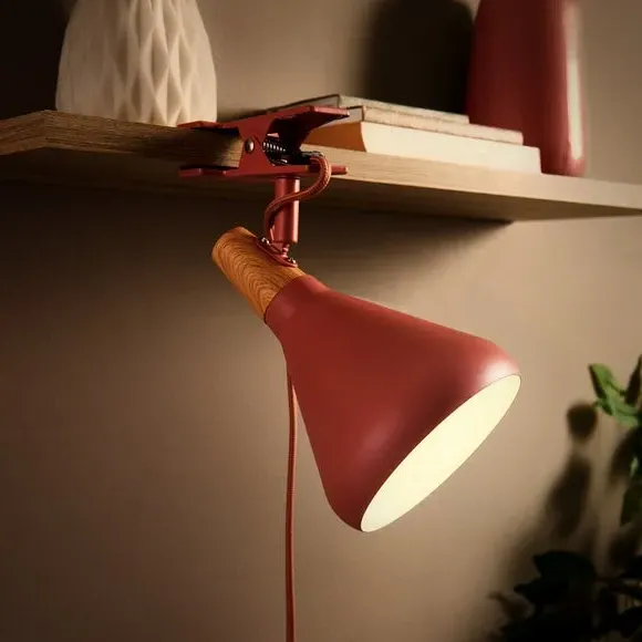 Adjustable Clip-On Task Lamp - Clay