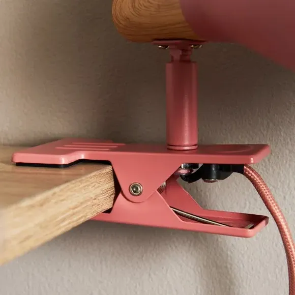 Adjustable Clip-On Task Lamp - Clay