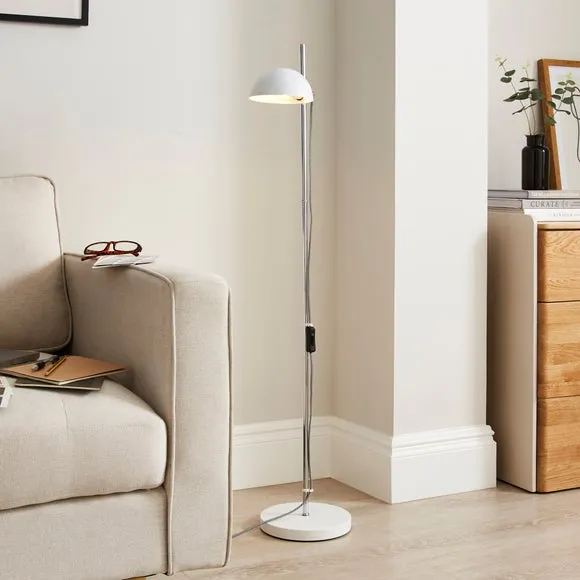 Adjustable Floor Lamp Retro Design - White
