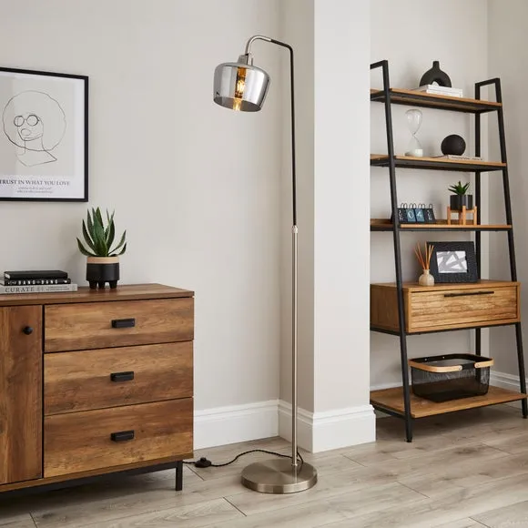 Adjustable Floor Lamp - Steel, Metal