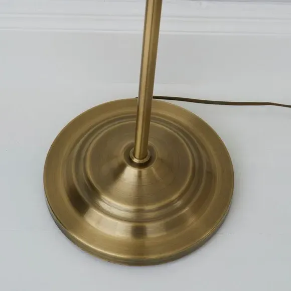 Adjustable Floor Lamp with Lever Arm - Brass