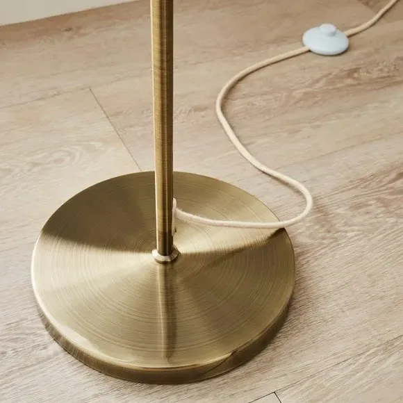 Adjustable Floor Lamp with Reading Light - Glass